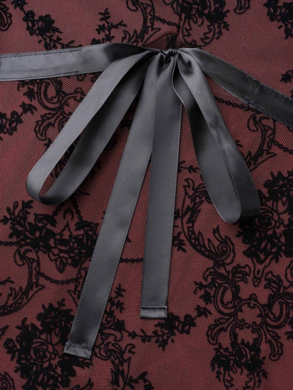 BloomChic Burgundy and Black Lingerie Set Sz 1X - Picture 7 of 12